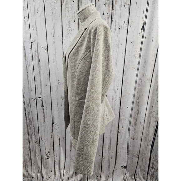 AMANDA + CHELSEA Women's XL Beige Single Button Blazer Suit Coat Sport Jacket - Picture 3 of 9